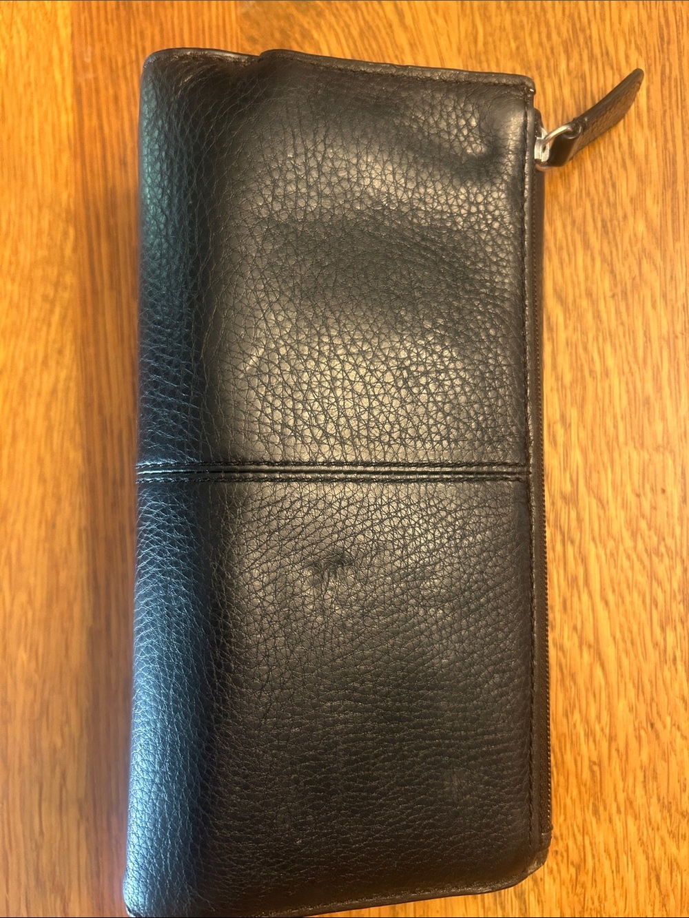 Coach Black Pebbled Leather Turnlock Wallet - Picture 5 of 7
